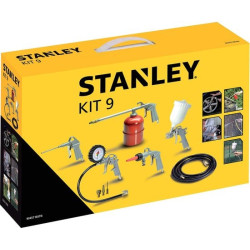 Set di utensili pneumatici stanley kit9 per verniciatura e soffiaggio