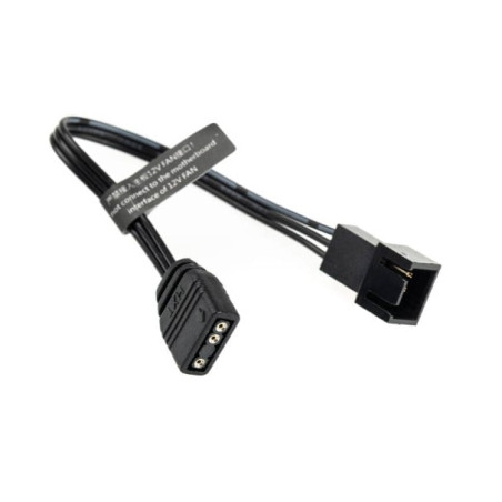 Cavo adattatore argb barrow zbdzjx-5m 3 pin 5v 10cm nero [zbdzjx-5m]