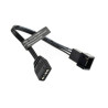 Cavo adattatore argb barrow zbdzjx-5m 3 pin 5v 10cm nero [zbdzjx-5m]
