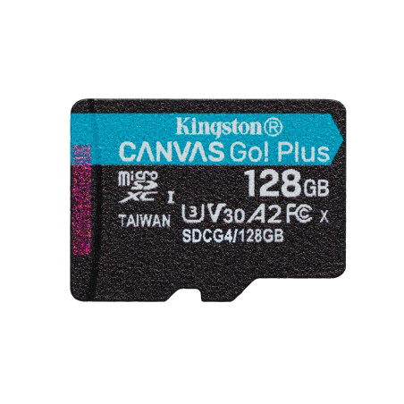 128gb scheda microsdxc kingston technology canvas go plus gen4 200r