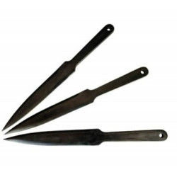 Coltelli da lancio sportivi kal 22 lider 3 pezzi neri [n.kal 22.4]