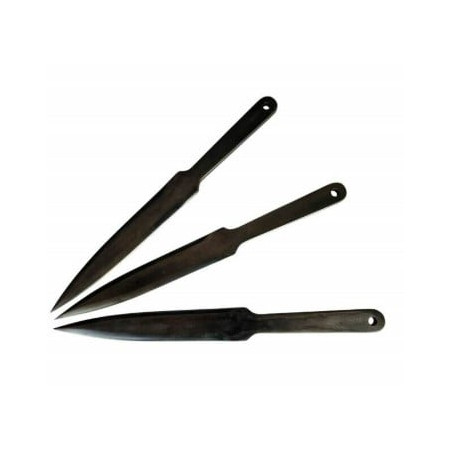 Coltelli da lancio sportivi kal 22 lider 3 pezzi neri [n.kal 22.4]