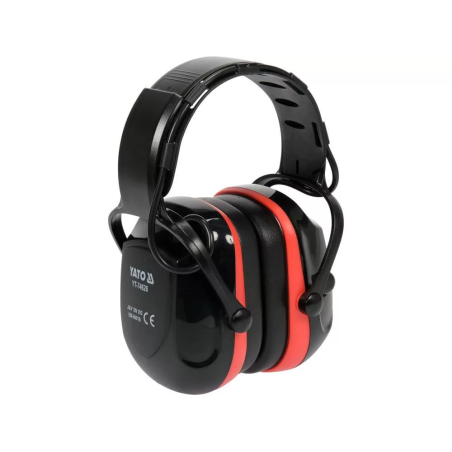 Cuffie yato antirumore bluetooth con microfono nero/rosso [yt-74626]