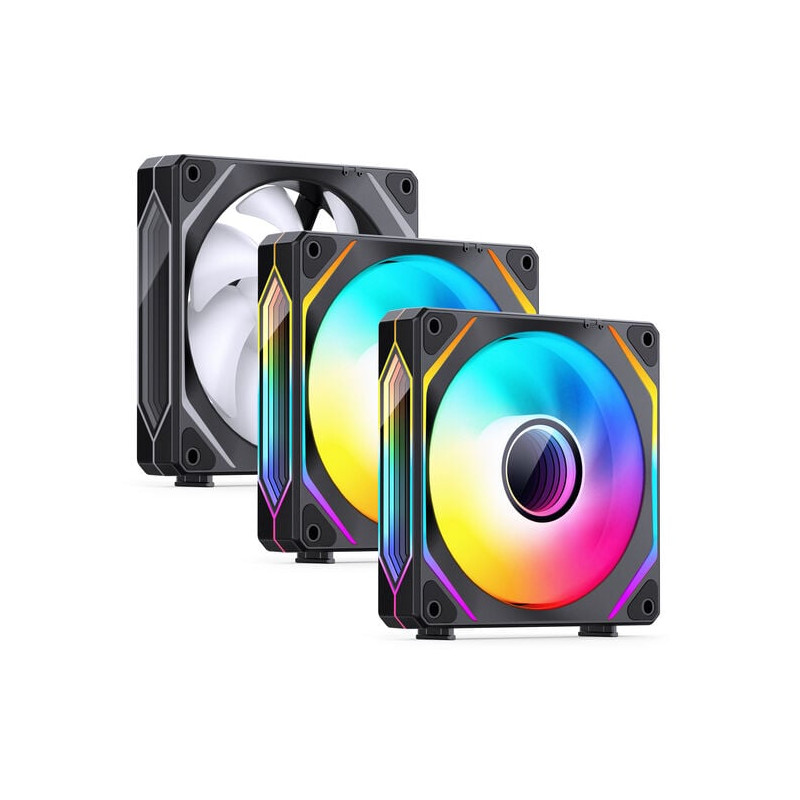 Ventola 120x120 jonsbo zl-120b 120mm nero 3pz