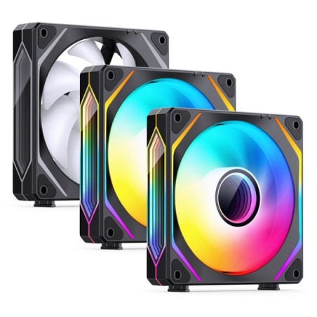 Ventola 120x120 jonsbo zl-120b 120mm nero 3pz