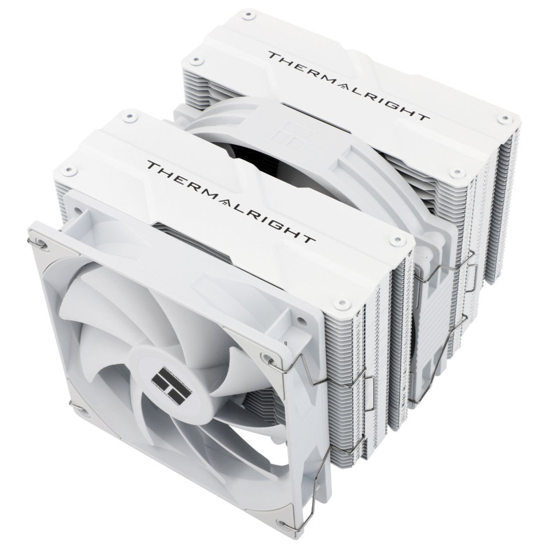 Dissipatore cpu a ventola thermalright peerless assassin 140mm bianco