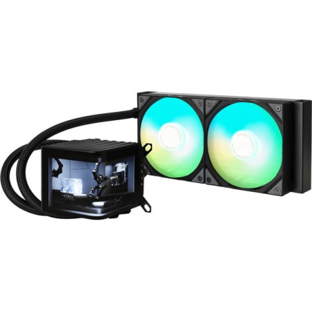 Dissipatore cpu a liquido tryx panorama argb 240mm nero