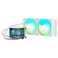 Dissipatore cpu a liquido tryx panorama argb 280mm bianco