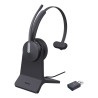 Cuffia yealink wh64 hybrid mono wireless/bluetooth per ufficio con