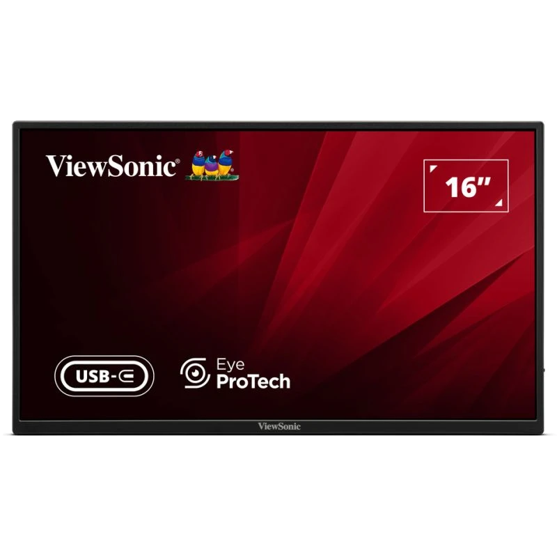 Monitor led 16'' viewsonic va1650 portatile full hd 1920x1080p/7ms/classe