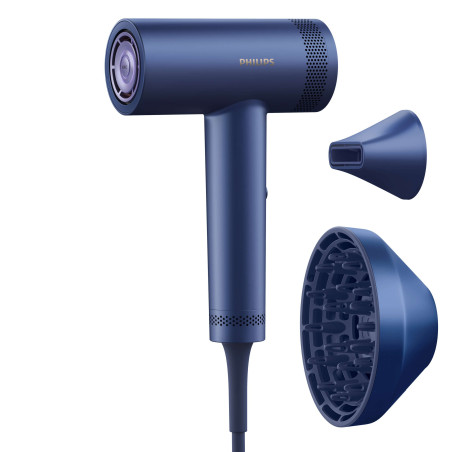 Asciugacapelli philips 8000 series bhd839/10 1400w blu [bhd839/10]