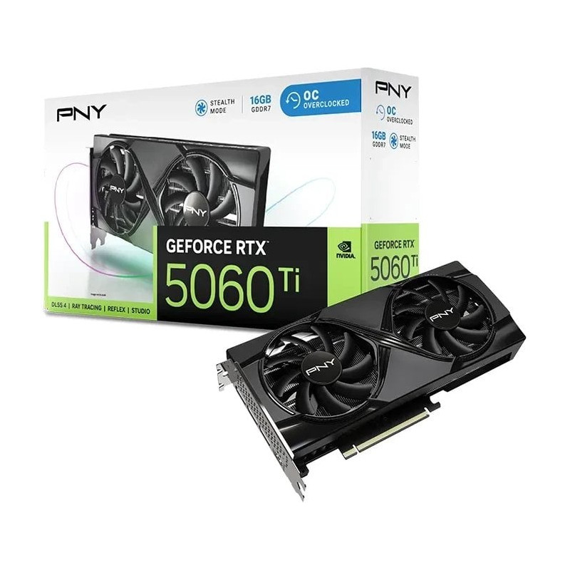 Scheda video nvidia pny geforce rtx 5060 ti dual fan 16gb gddr7 128bit