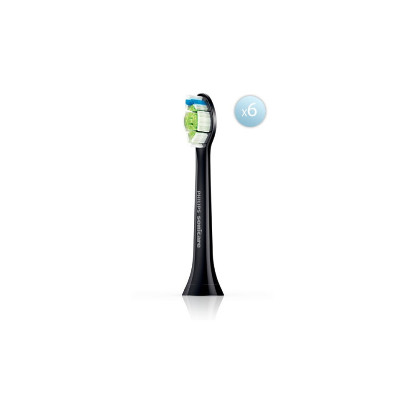 Set di testine philips sonicare optimal white w2 ricambio nero 6pz