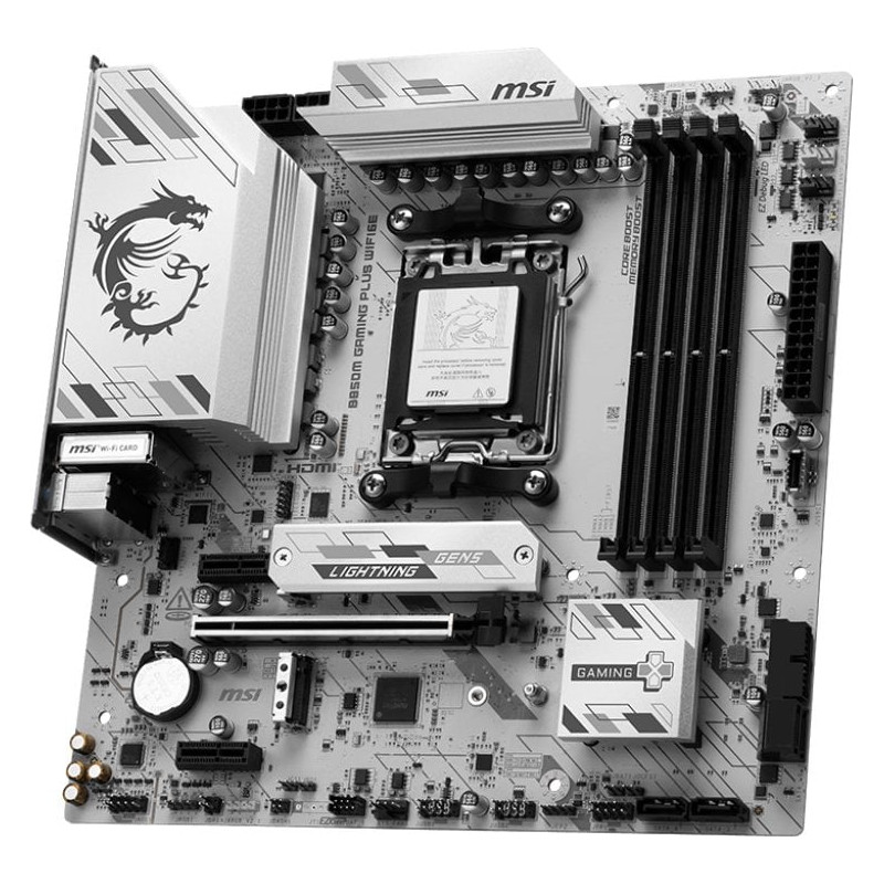 Scheda madre amd msi b850m gaming plus wifi6e am5 microatx 4x ddr5