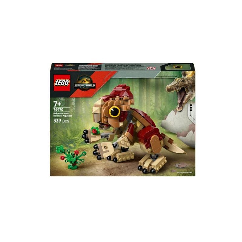 Gioco da construzione lego jurassic world dolores baby aquilops multicolore