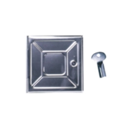 Portina camino toffolutti in lamiera zn 18,5x26,5 chiave [toffolutti]