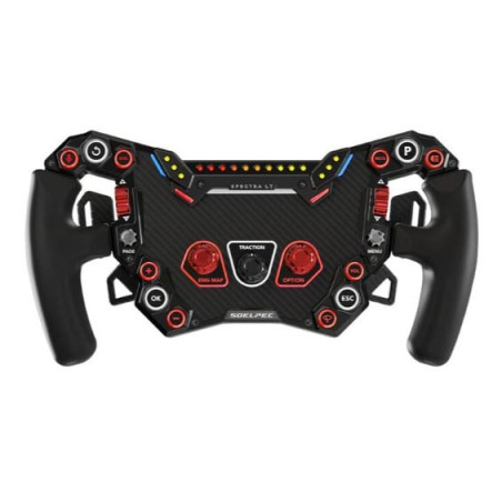 Volante soelpec spectra lt lava rgb 17 pulsanti nero