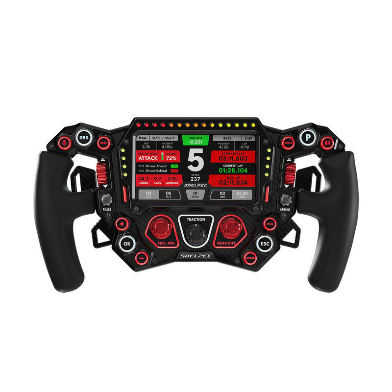 Volante soelpec spectra xr lava rgb 17 pulsanti nero