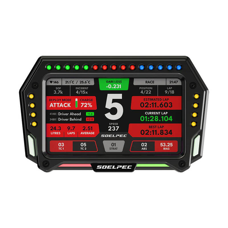 Display 5" soelpec xr-5 rgb usb tipo c nero