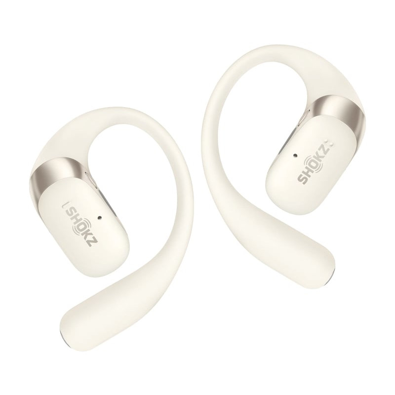 Auricolari shokz openfit 2 wireless bluetooth con microfono beige