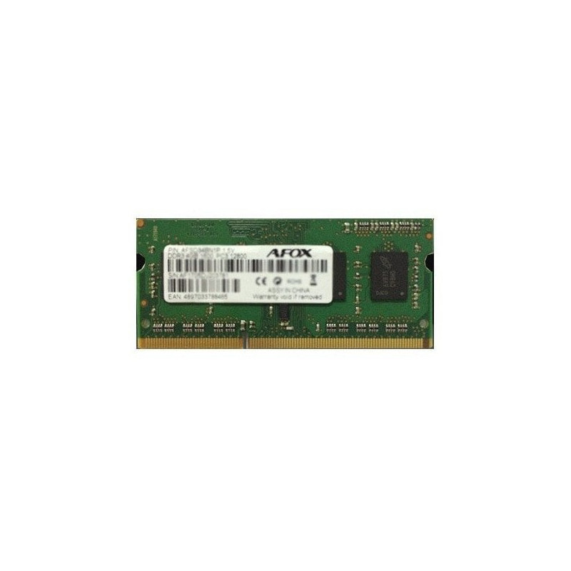 Ram dimm ddr3 1x8gb afox 1866mhz 1.35v verde [afsd38ck1l]