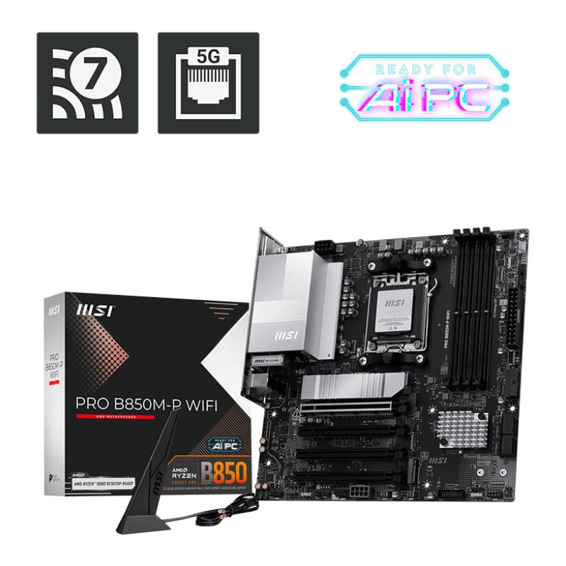 Scheda madre amd msi pro b850m-p am5 atx ddr5 [pro b850m-p