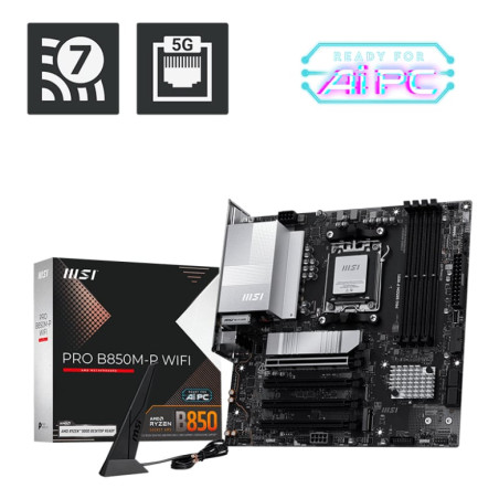 Scheda madre amd msi pro b850m-p am5 atx ddr5 [pro b850m-p