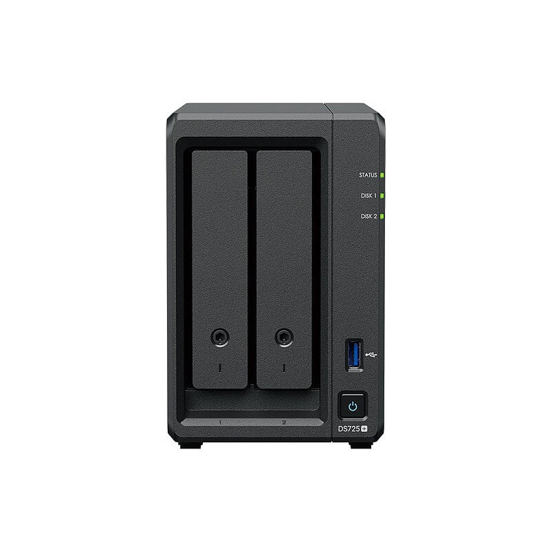 Nas synology diskstation ds725+ 2 bay 3.1ghz nero [ds725+]