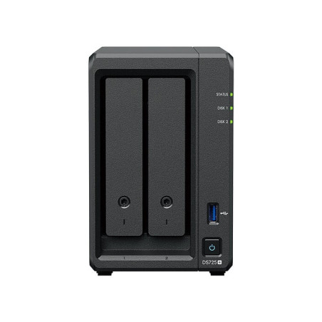Nas synology diskstation ds725+ 2 bay 3.1ghz nero [ds725+]