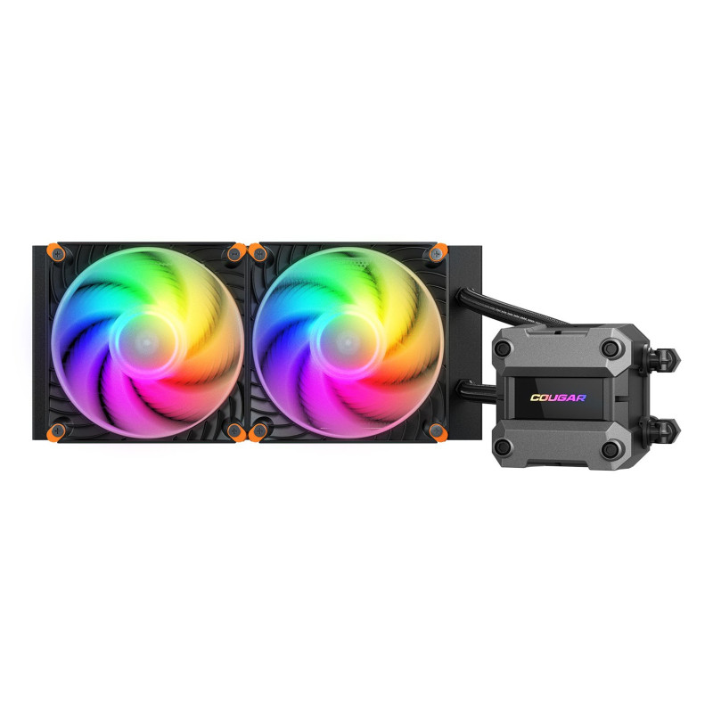 Dissipatore cpu a liquido aio cougar poseidon ultra argb 240 2x120cm