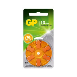Batteria a bottone gp batteries za13/pr48 per apparecchi acustici