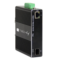 Convertitore di rete techly i-swhub 1011g industriale ethernet