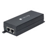 Iniettore techly gigabit poe+ high power nero
