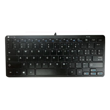 Mini tastiera techly idata kb-178ubk meccanica usb-a 78 tasti
