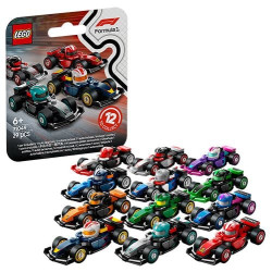 Gioco da costruzione lego minifigure auto da corsa f1 collezionabili