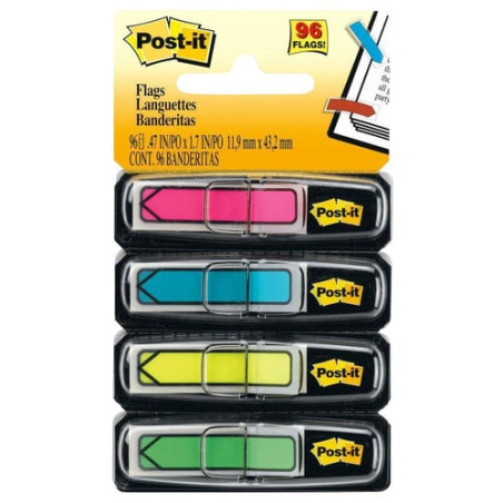 Segnapagina post-it 96 fogli miniset frecce 684-arr4 4 colori