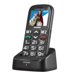 Telefono cordless brondi amico unico+ nero