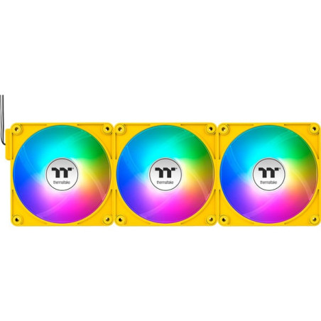 Ventola 140x140 thermaltake ct140 ex argb 3x140mm giallo [cl-f217-pl14bb-a]