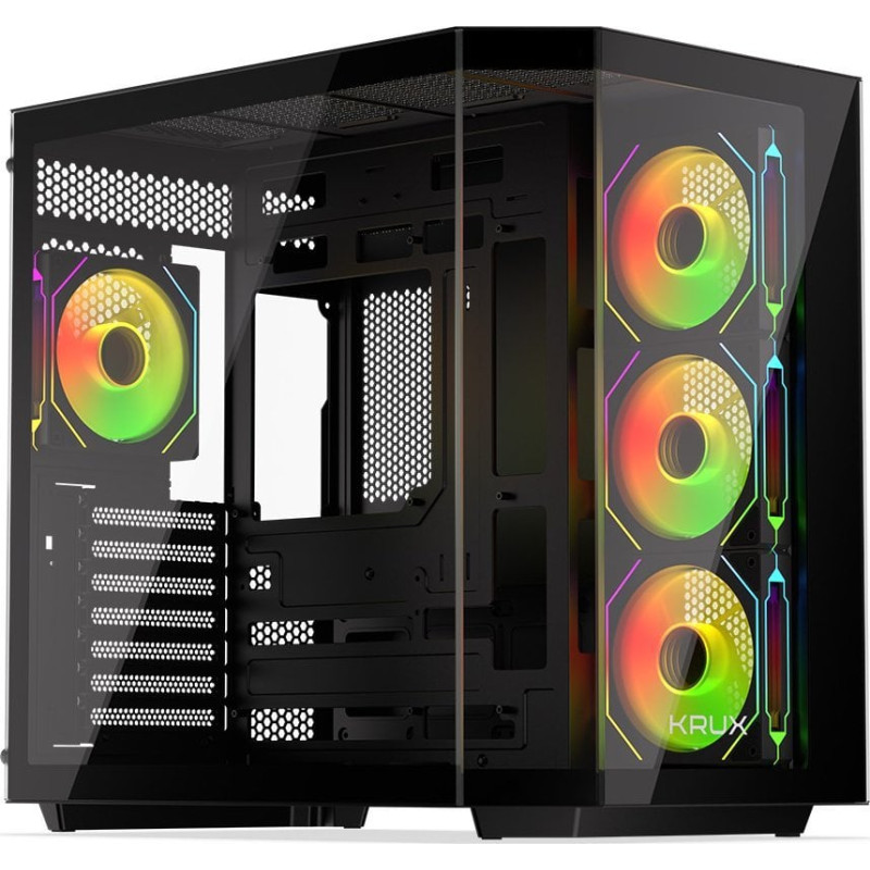 Case krux empero argb midi tower atx nero [krxd010]