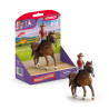 Figurine schleich horse club hannah e cayenne 13cm multicolore [42711]