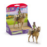 Figurine schleich horse club sarah e mistero 13.1cm multicolore [42714]