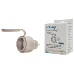 Presa da esterno shelly s gen3 smart wi-fi/bluetooth ip44 10a