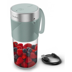 Frullatore moulinex lm1c0410 0.3l 500w grigio/acciaio inossidabile/trasparente