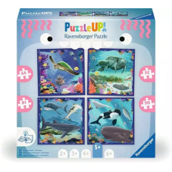Puzzle ravensburger 12004004 puzzle up - animali marini 64/72/81/90pz