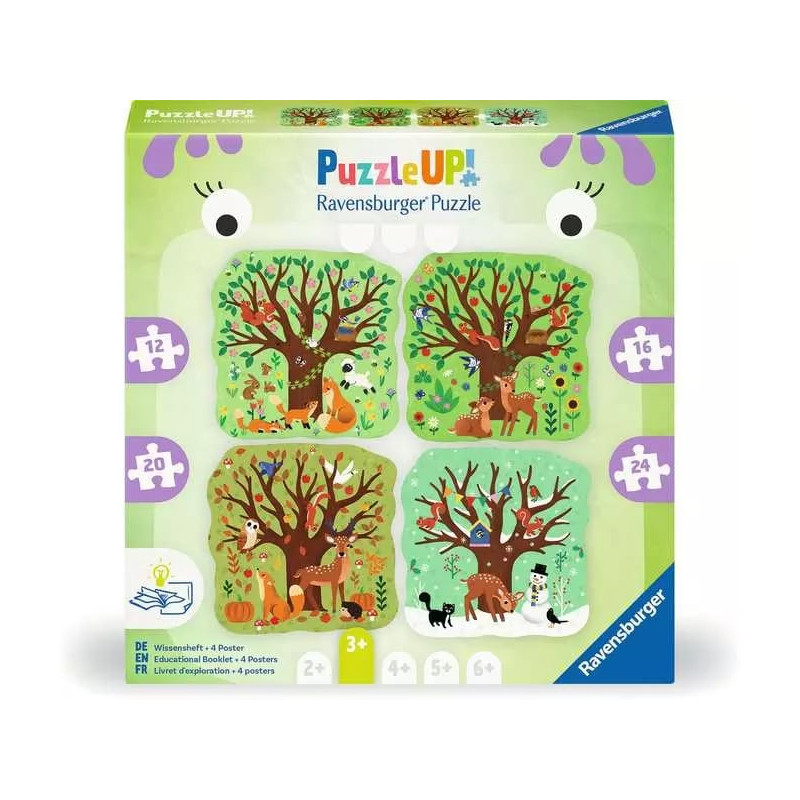Puzzle ravensburger 12004002 puzzle up - quattro stagioni 12/16/20/24pz