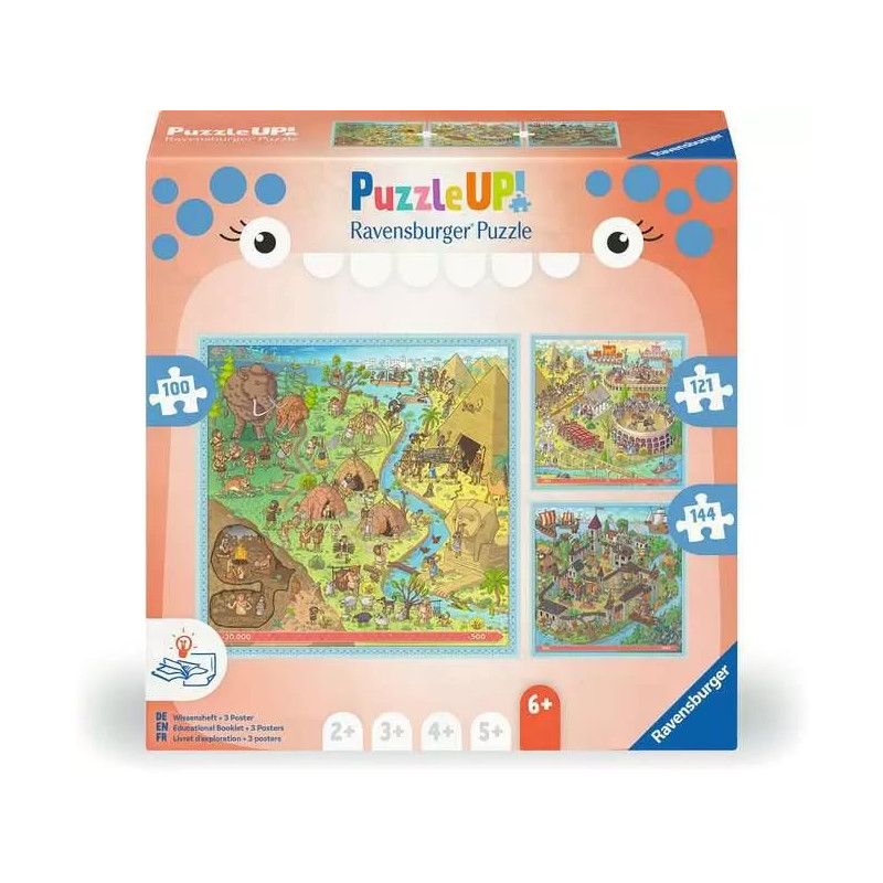 Puzzle ravensburger 12004005 puzzle up - storia - eta'