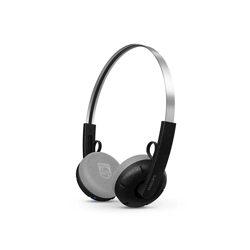 Cuffia philips tah2000bk/00 a padiglione wireless bluetooth con microfono