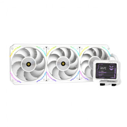 Dissipatore cpu a liquido aio valkyrie v360 lcd argb 360mm bianco