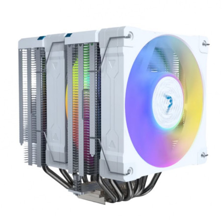 Dissipatore cpu valkyrie vind dl125 argb 2x120mm bianco [vk-airdl125w]