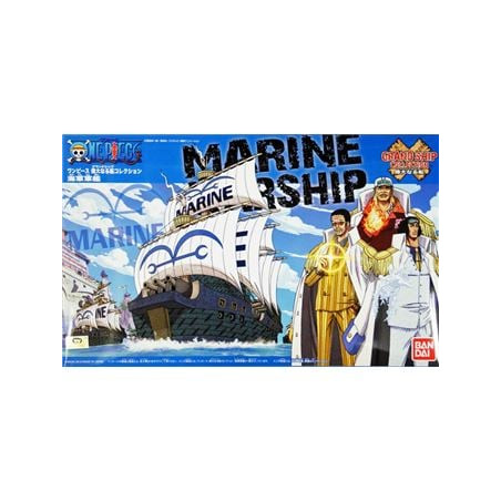 Modellino bandai one piece grand ship collection nave da guerra della